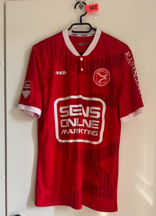 Almere City matchworn thuisshirt 2019/2020 #16 N van Hilten, Sport en Fitness, Voetbal, Zo goed als nieuw, Shirt, Maat M, Ophalen of Verzenden