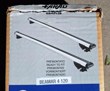 Farad Beamar 4 aluminium dakdragers 120 cm gesloten dakrails beschikbaar voor biedingen