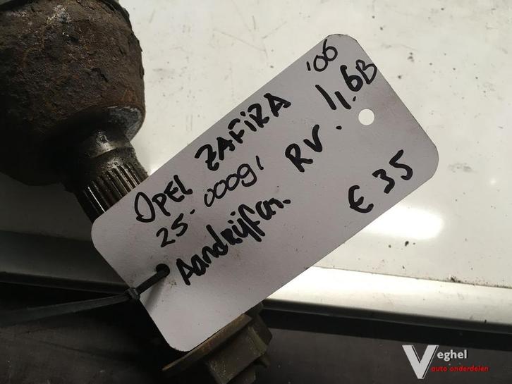 Opel Zafira 1.6 B 2006 2500091 Aandrijfas Rechtsvoor of Link, Auto-onderdelen, Transmissie en Toebehoren, Gebruikt, Ophalen of Verzenden
