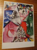 Kunstkaart Chagall Ik En 't Dorp, Verzamelen, Ansichtkaarten | Themakaarten, Ophalen of Verzenden, 1980 tot heden, Ongelopen, Cultuur en Media