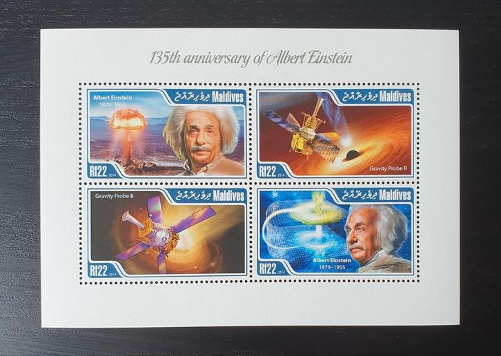 Malediven 2015 Ruimtevaart Einstein Michel 5564-5567 pf, Postzegels en Munten, Postzegels | Thematische zegels, Postfris, Overige thema's