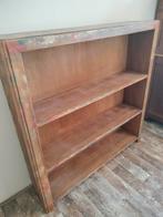 Houten vintage boekenkast / open kast, Ophalen, 100 tot 150 cm, 100 tot 150 cm, Zo goed als nieuw