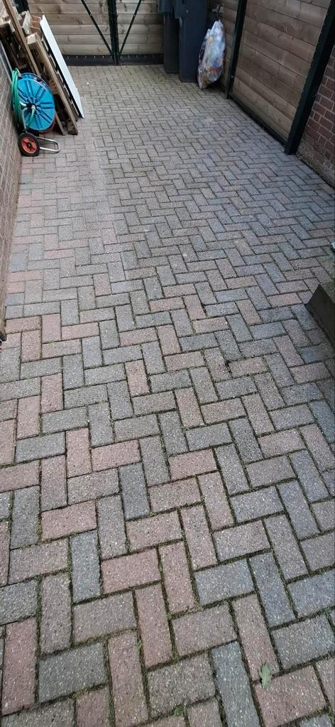 MOOIE Betonklinkers 22x11 cm GRATIS! C.a. 65m2, Tuin en Terras, Tegels en Klinkers, Gebruikt, Klinkers, Beton, 10 m² of meer, Ophalen