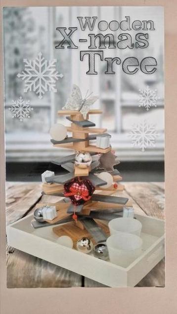 VT Wonen houten kerstboom diy moderne etage boom grijs blank beschikbaar voor biedingen