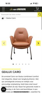 Gealux Cairo Stoel - Nieuw, Huis en Inrichting, Stoelen, Ophalen, Bruin, Nieuw, Leer