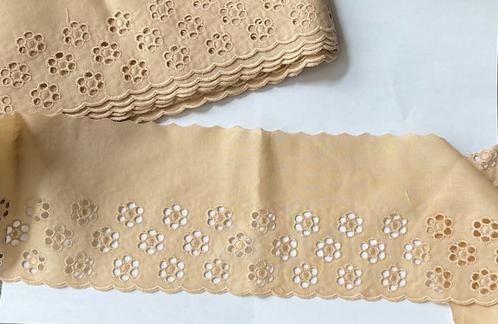Nr 267) Aanbieding  bundel broderie kant 9mtr 30 voor € 5 00, Hobby en Vrije tijd, Naaien en Fournituren, Nieuw, Kant, Verzenden