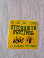 sticker HISTORISCH FESTIVAL 27 - 28 - 1991  DE BERGEN WANROY, Ophalen of Verzenden, Zo goed als nieuw, Overige typen
