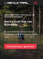 Startbewijs Devil’s Trail Wolfsberg Trail - Berg en Dal 33km, Tickets en Kaartjes, Eén persoon