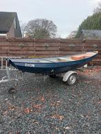 Stalen bootje met trailer, Watersport en Boten, Ophalen, Geen motor, Gebruikt, Staal