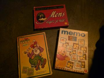 Memory Kabouter Plop, Winnie the Pooh en Mens erger je niet beschikbaar voor biedingen
