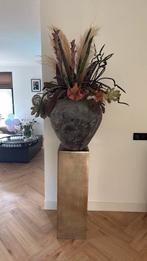Grote vaas met kunstbloemen 115cm, Ophalen, Zo goed als nieuw