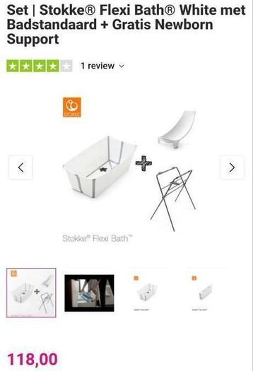 Stokke flexi bad wit met standaard  beschikbaar voor biedingen