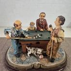 Vintage beeldje: Biljart café sculptuur Italiê, Verzamelen, Ophalen, Voor 1920, Noord-Holland