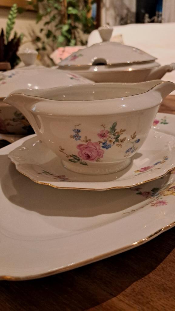 Eetservies Terrine, schaal, juskom, Huis en Inrichting, Keuken | Servies, Gebruikt, Compleet servies, Overige stijlen, Porselein
