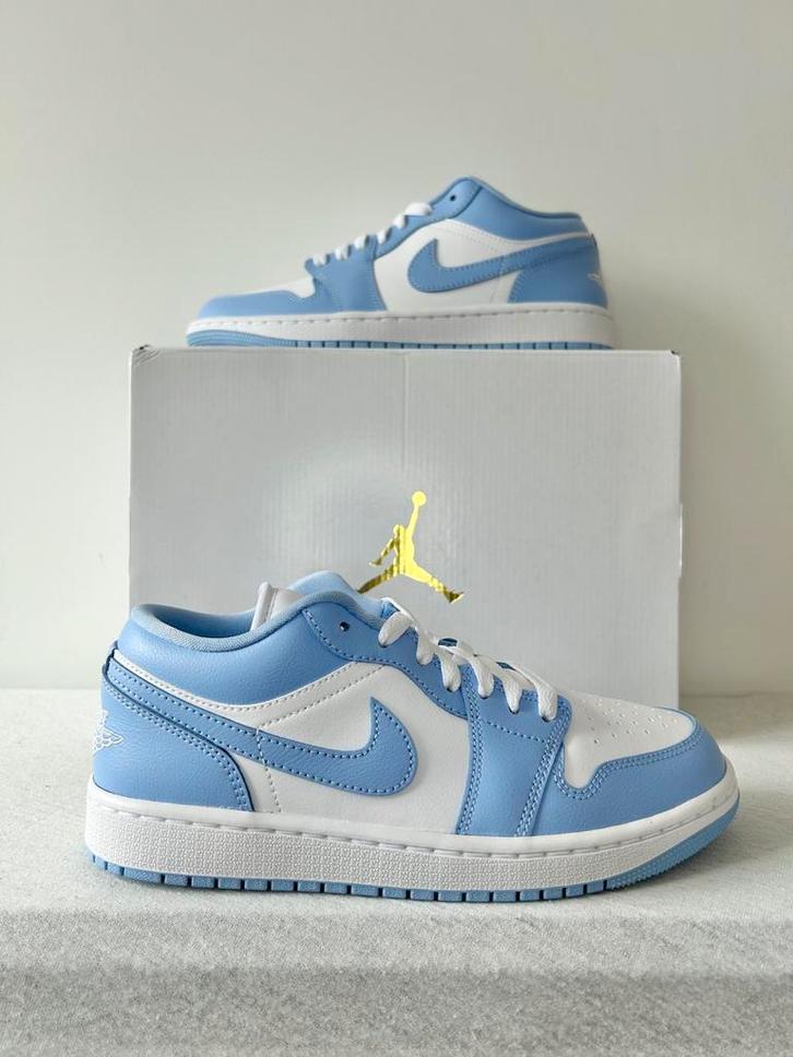Nike Air Jordan 1 Low White Aluminum (EU 38,5 & 39), Kleding | Dames, Schoenen, Nieuw, Sneakers of Gympen, Blauw, Ophalen of Verzenden