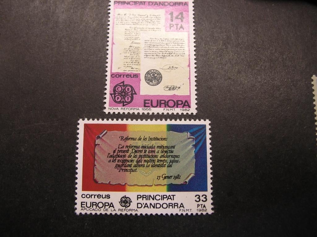 Cept/Verenigd Europa Spaans Andorra 1982, Verzenden, Overige landen, Postfris