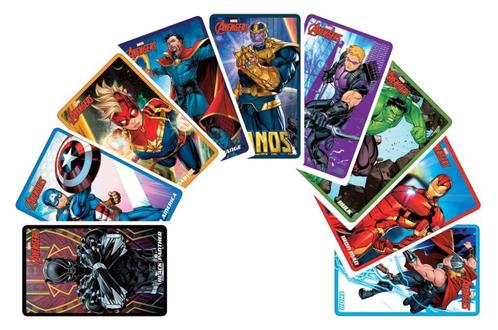Marvel Avengers - Complete set coin pusher kaarten - Met Tha, Verzamelen, Film en Tv, Zo goed als nieuw, Film, Foto of Kaart, Ophalen of Verzenden