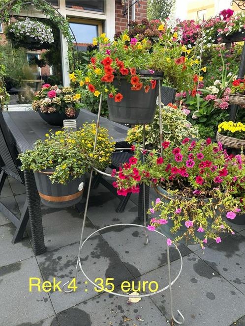Mooie planten rekken zeer stevig, Tuin en Terras, Bloembakken en Plantenbakken, Zo goed als nieuw, Hout, 60 cm of meer, Ophalen