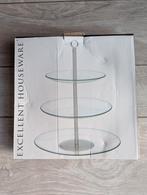 Etagaire glas en metaal 3 laags excellent houseware, Ophalen, Gebruikt