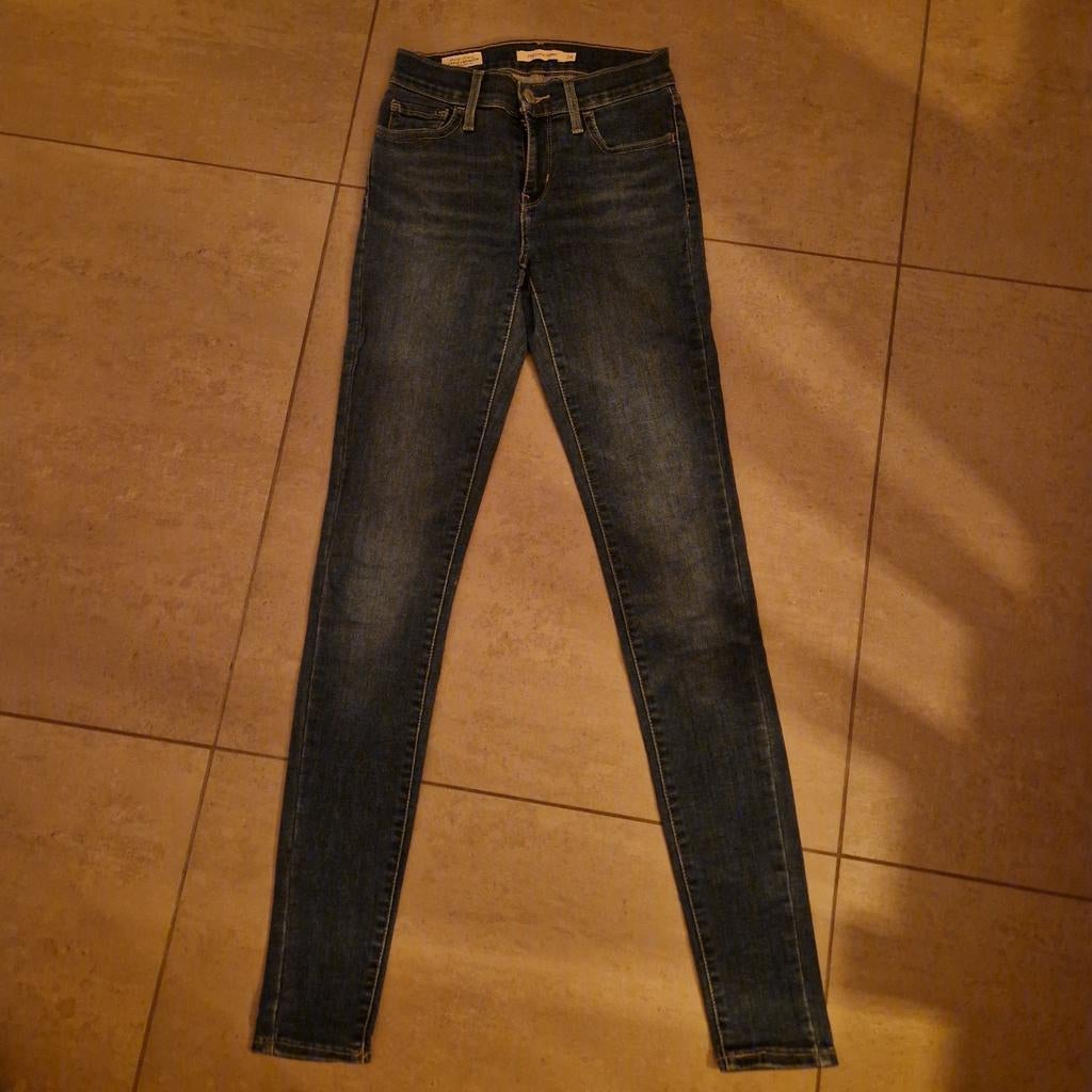 Levi's 710 Super Skinny Jeans W24 L32, Blauw, Ophalen of Verzenden, Zo goed als nieuw, W27 (confectie 34) of kleiner