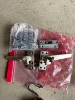 Raamknippen met beveiliging en ventilatiestand, Ophalen of Verzenden, Zo goed als nieuw, Rvs, Slot