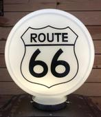 Route 66 BP texaco shell Mobil glazen benzine pomp globe, Lichtbak of (neon) lamp, Ophalen of Verzenden, Zo goed als nieuw, Info@americansaleshop.nl