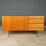 Vintage notenhouten sideboard – Otto Schmidt Möbelfabrik '60, Ophalen of Verzenden, Huis en Inrichting