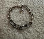 Pandora schakel armband incl parel bedel, Ophalen of Verzenden, Zo goed als nieuw, Met strass, Zilver