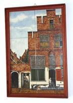 Bijzonder Tegel Plateau met 6 beschilder tegels, gesigneerd., Antiek en Kunst, Ophalen of Verzenden