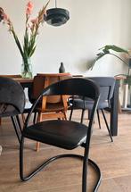 Zwarte Design Stoel, Zwart, Ophalen of Verzenden, Zo goed als nieuw, Metaal