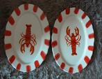 Twee Borden met Kreeft Afbeelding, Ophalen, Nieuw, Bord(en), Overige stijlen
