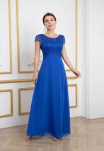 SALE grote maat avondjurk marineblauw maat 50, 52, 54, Kleding | Dames, Gelegenheidskleding, Galajurk, Blauw, Maat 46/48 (XL) of groter