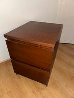 Ikea nachtkastje bruin Malm, Huis en Inrichting, Slaapkamer | Nachtkastjes, Ophalen, Gebruikt, Minder dan 45 cm, Minder dan 55 cm