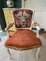 Brocante fauteuiltje met leeuw, Ophalen, Bruin, Zo goed als nieuw, Brocante restyle