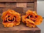 Partij prachtige nieuwe kunstbloemen oranje koningsdag, Hobby en Vrije tijd, Feestartikelen, Info@rodebeagle.nl, Rode Beagle kunstbloemen