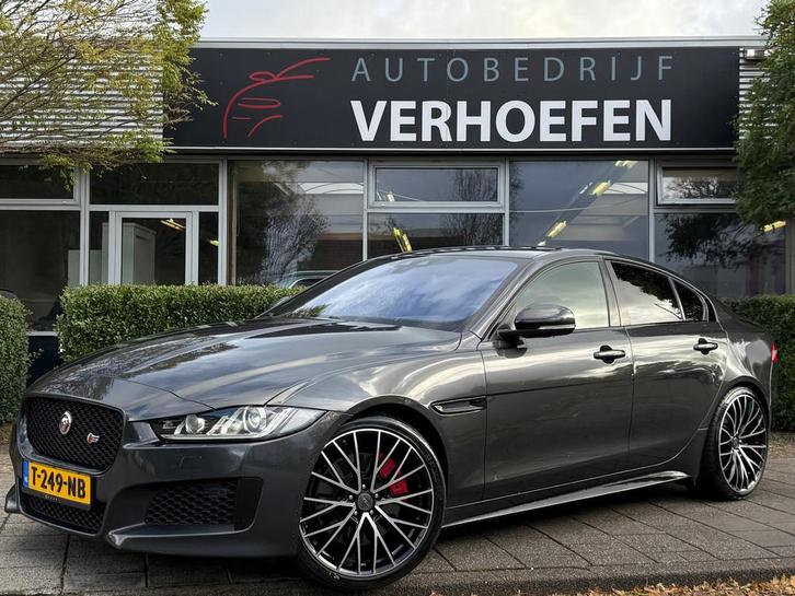 Jaguar XE 3.0 S Platinum Edition - ZWART LEDER - STOEL VERW, Auto's, Jaguar, Bedrijf, Te koop, XE, 360° camera, ABS, Achteruitrijcamera