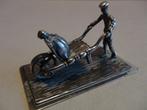 Miniatuur zilver AR51 kruiwagen + zak zilveren miniaturen, Ophalen of Verzenden, Zilver