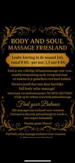 Body & Soul Relax Massage Friesland, Diensten en Vakmensen, Welzijn | Masseurs en Massagesalons, Ontspanningsmassage