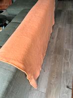 Mooie zalmkleurige vintage wollen deken, Ophalen of Verzenden, Gebruikt