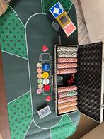 Zeer Complete Pokerset in Luxe Koffer (EURO 500 Chips), Ophalen, Zo goed als nieuw