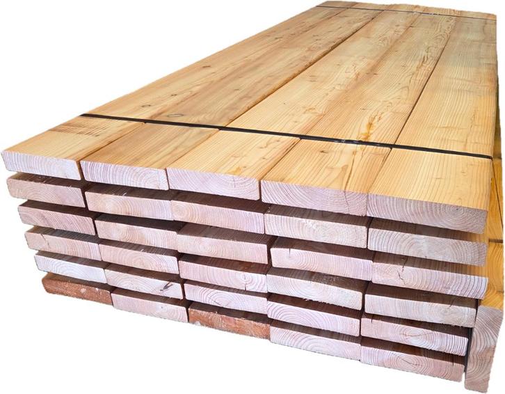 31 Lariks balken geschaafd 4.5x19.5 cm 2.50 m lang -nr: TB34, Tuin en Terras, Palen, Balken en Planken, Nieuw, Balken, 250 cm of meer