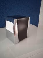 Servetten houder metaal, 2-zijdig, zwart/chroom, Huis en Inrichting, Keuken | Servies, Ophalen of Verzenden, Overige materialen