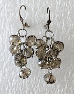Mooie zilveren (925) TROSJES oorbellen met ROOKKWARTS, Sieraden, Tassen en Uiterlijk, Oorbellen, Ophalen, Hangers, Zo goed als nieuw