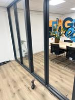 Glazen Scheidingswand met Frame, Gebruikt, Glasplaat, Dubbelglas, 160 cm of meer