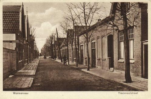 Wormerveer - Transvaalstraat - ongelopen, Verzamelen, Ansichtkaarten | Nederland, Ongelopen, Utrecht, 1940 tot 1960, Ophalen of Verzenden