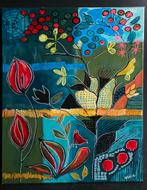 Vrolijk schilderij., Ophalen of Verzenden