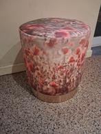 Poef Elzet Gifts & Living, Huis en Inrichting, Ophalen, Minder dan 50 cm, Metaal, Rond