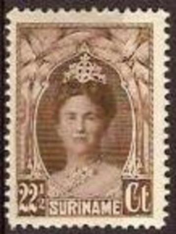 Suriname NVPH nr 123 postfris Koningin Wilhelmina 1927 beschikbaar voor biedingen