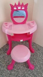 make up tafeltje met stoeltje, glasloze spiegel en lade, Ophalen of Verzenden, Zo goed als nieuw