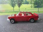 1:62 BMW 320i - Yatming maroon met chromen bumpers, Ophalen of Verzenden, Gebruikt, Auto